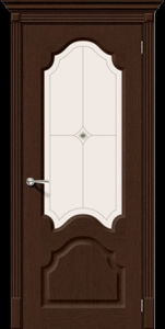 Дверь со стеклом Афина Венге